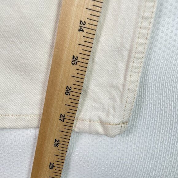 Everlane The Rigid Slouch Straight Leg Organic Cotton Jean Ecru Plus Size 33 - Picture 11 of 11